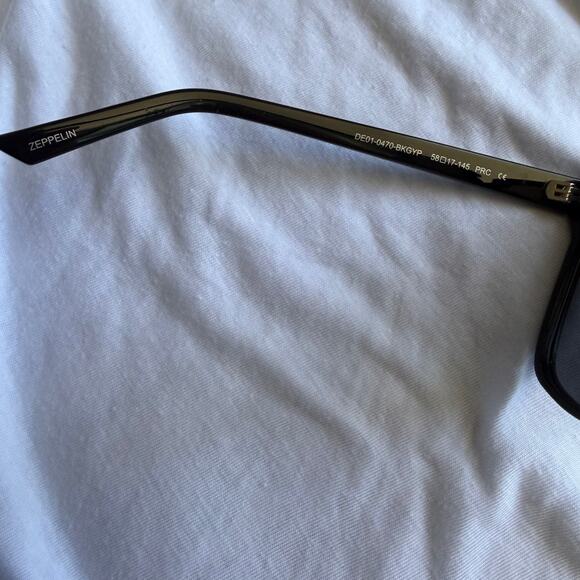 DIFF Beverlin Zepplin Oversized Black Grey Polarized Sunglasses & Case main image 4